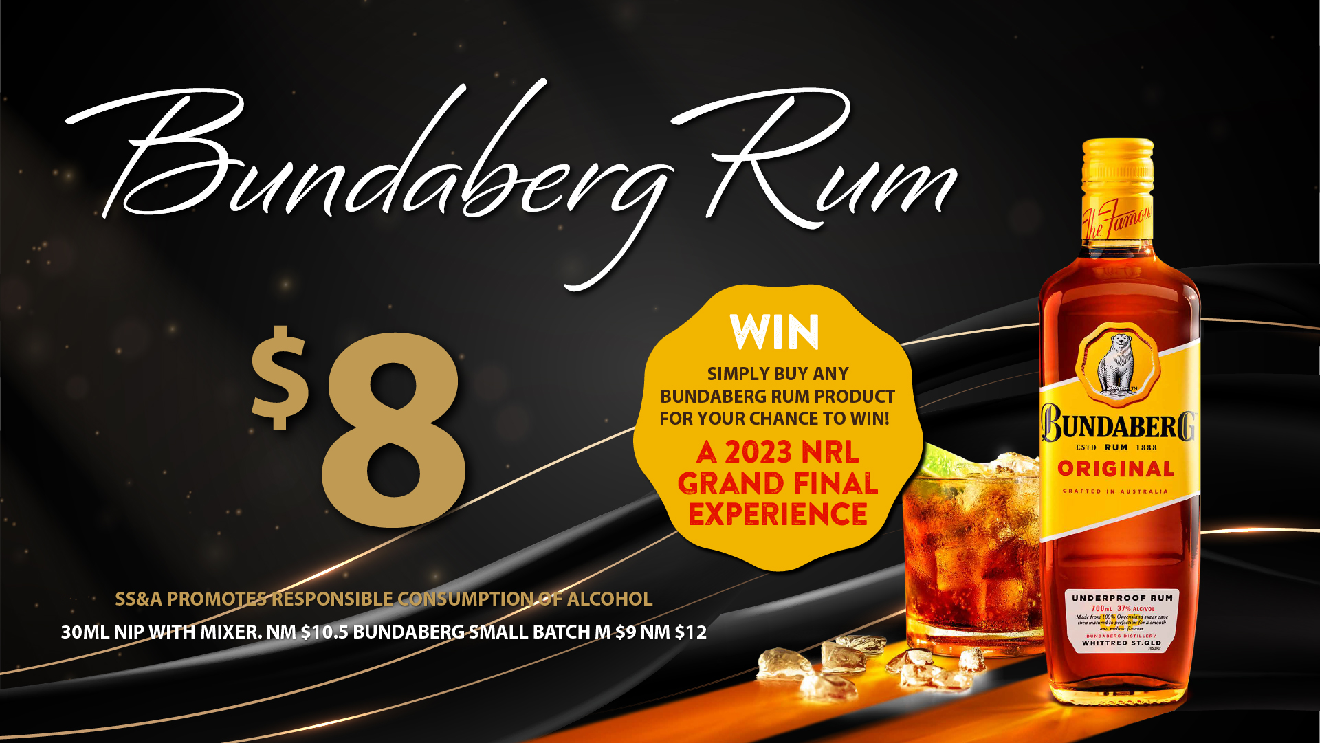 8 Bundaberg Rum SS&A Albury